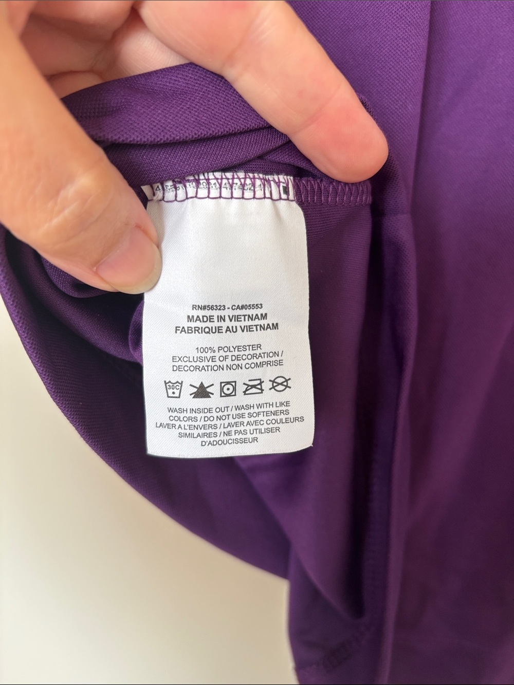 Nike Golf Purple Dr-Fit Polo Shirt size M - Picture 4 of 7